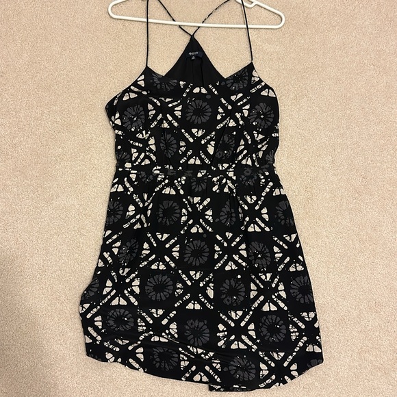 Madewell Starview Batik Grid Silk Dress - Picture 3 of 5